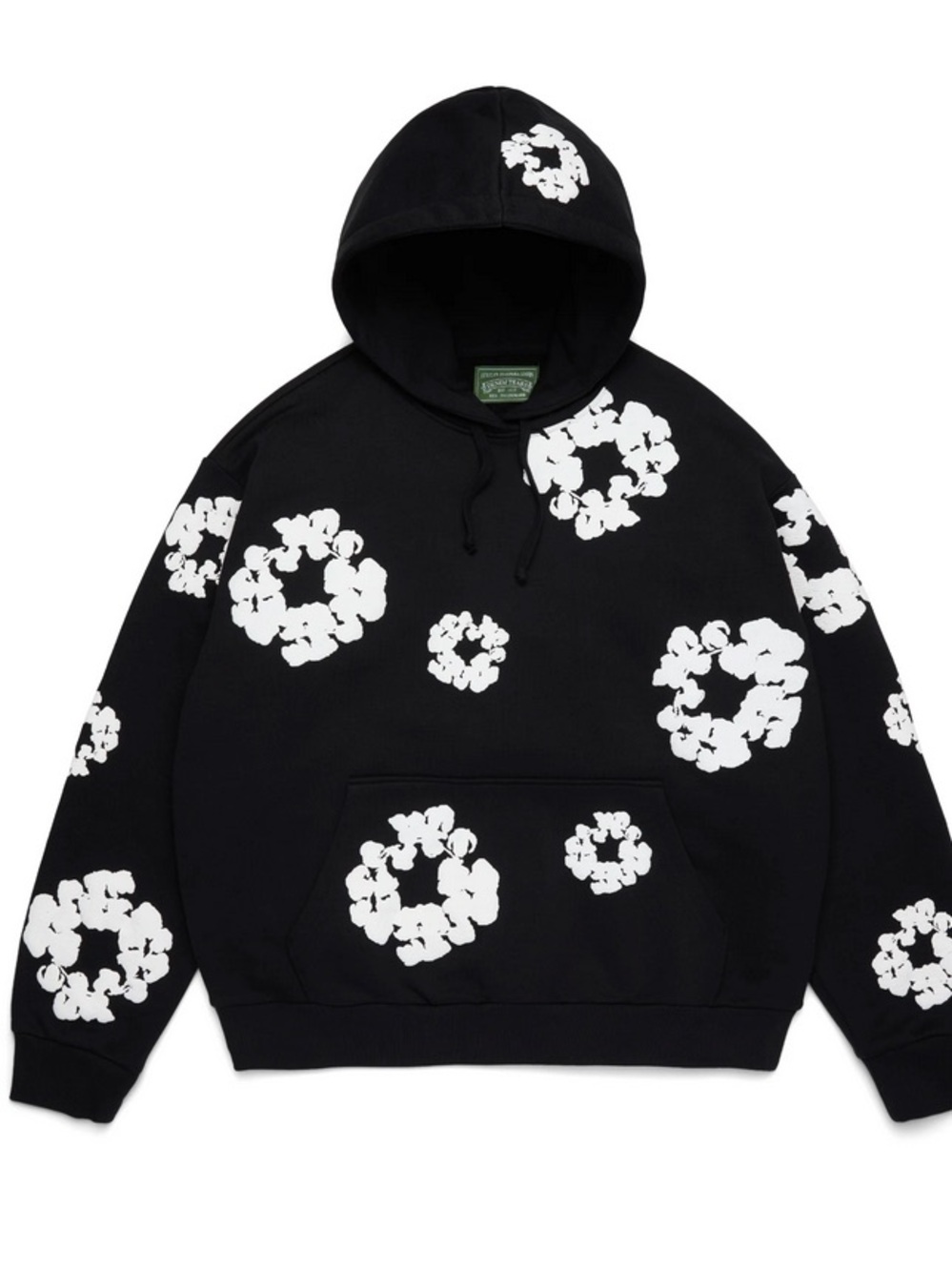 Denim Tears Cotton Wreath Hoodie - Black